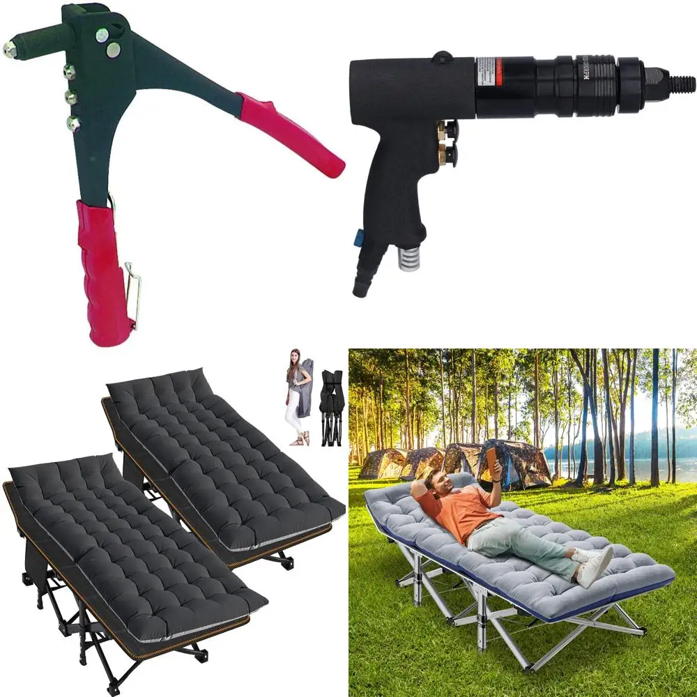 Kit di riparazione per grondaie per carichi pesanti con pistola per rivetti pop da 100 pezzi e rivetti ciechi