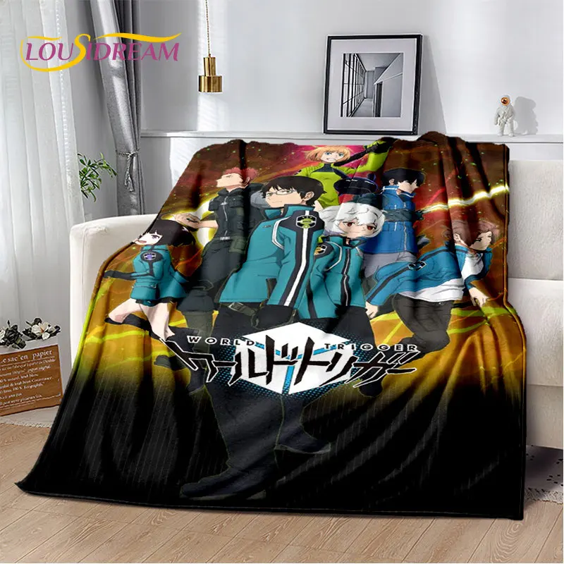 العالم الزناد أنيمي الكرتون لينة أفخم بطانية ، الفانيلا بطانية رمي بطانية لغرفة المعيشة غرفة نوم السرير أريكة نزهة كوف الاطفال