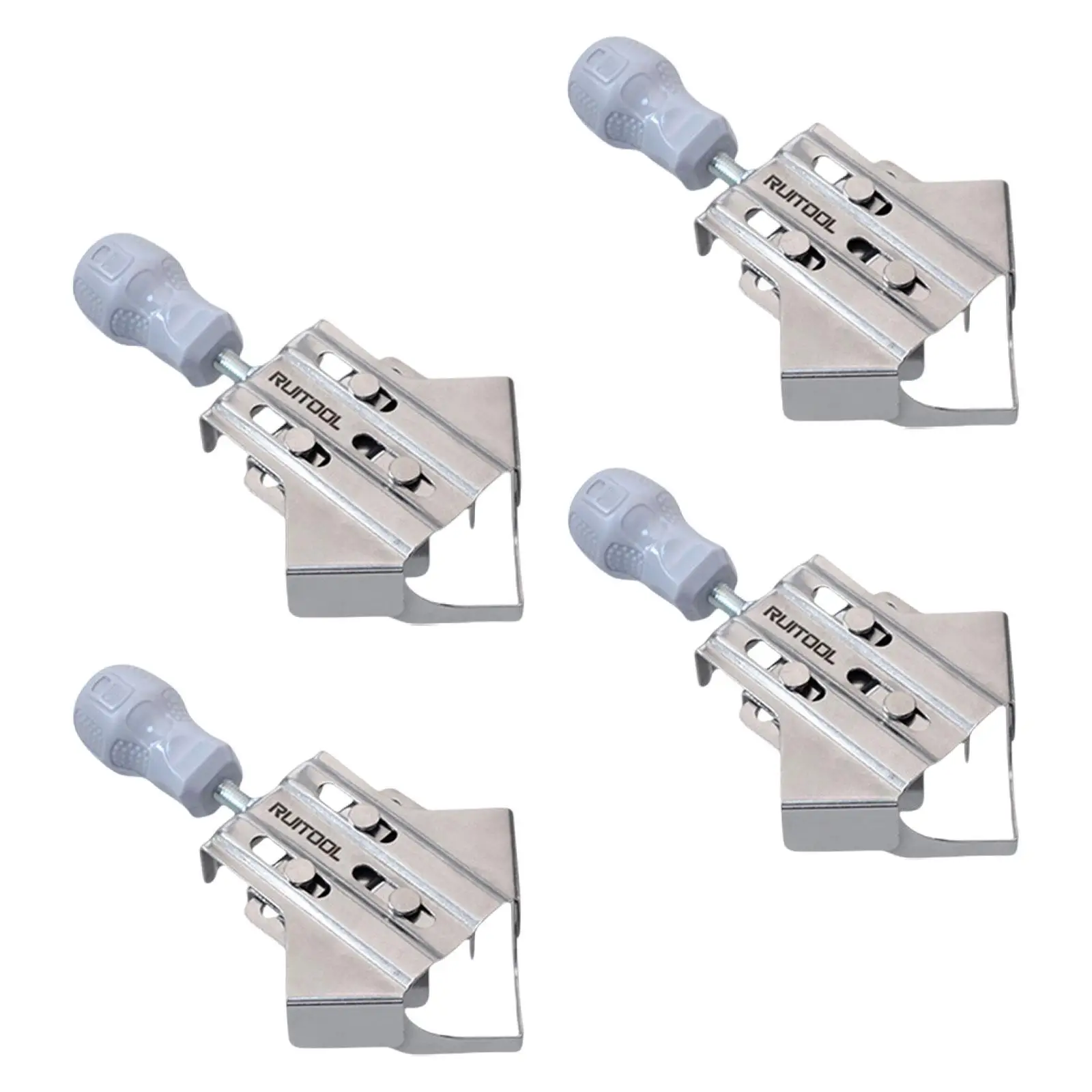 4Pcs Corner Clamps Right Angle Clamps Gift Stainless Steel Frame Clamps Adjustable Swing Jaw for Dad Men Welding Carpenter