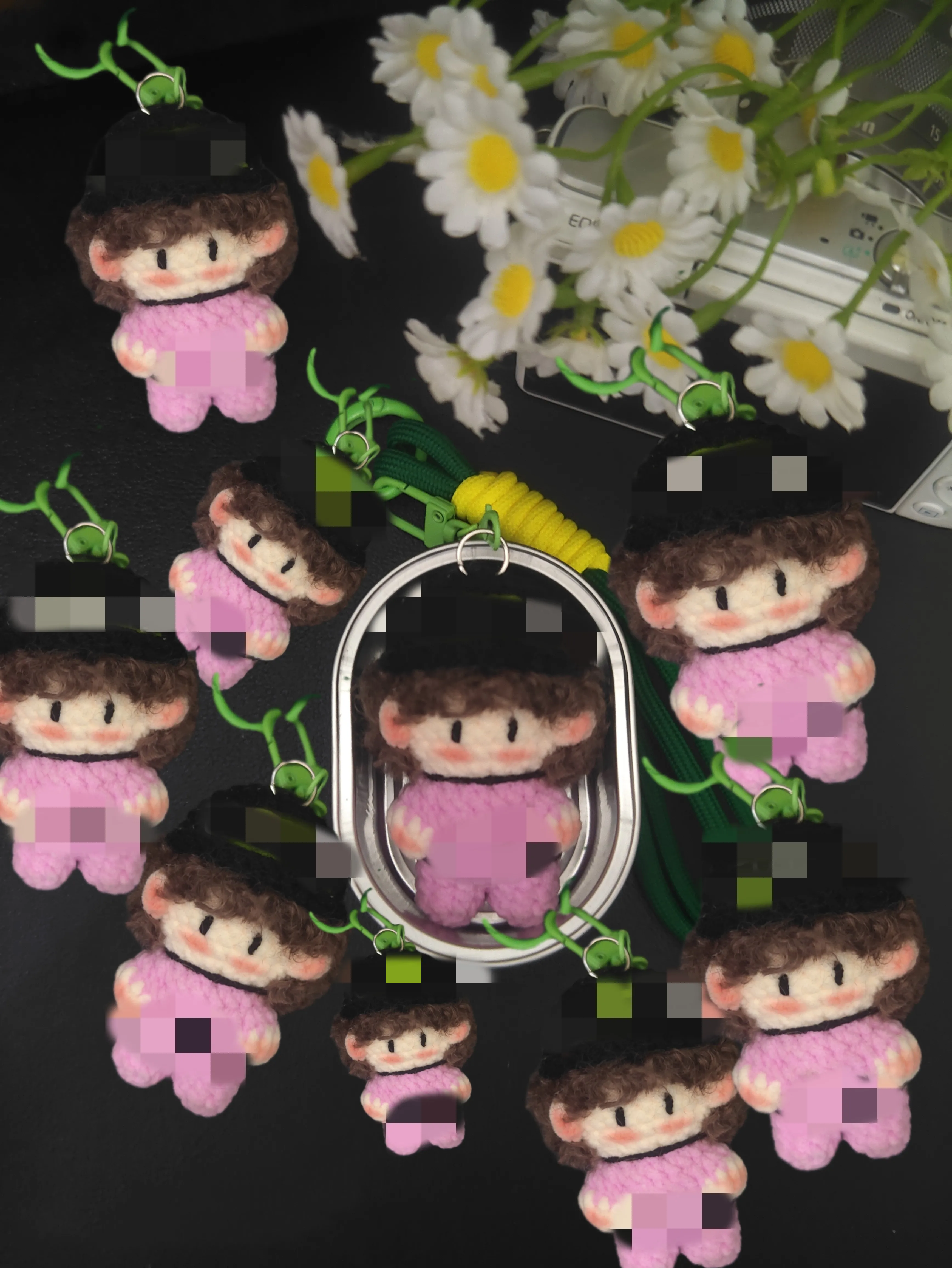 Travail manuel Crochet Wang Yibo Xiao Zhan rose vert chemise manteau Plaid poupée vêtements ornement Anime jeu porte-clés sac jouet enfants Hallowe