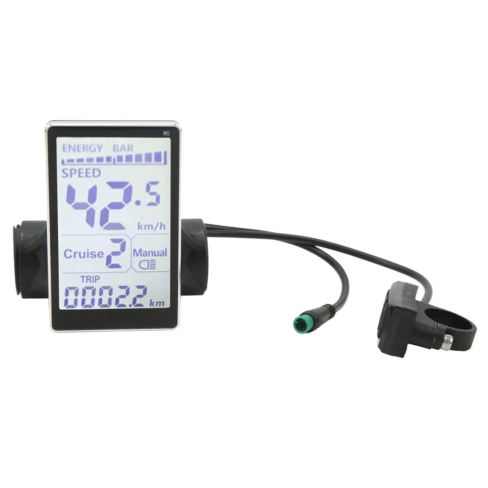 Universal Electric Bike LCD Meter 5 Pin E-Scooter M5 Panel Screen for 31 .8 22.2mm E-Bikes