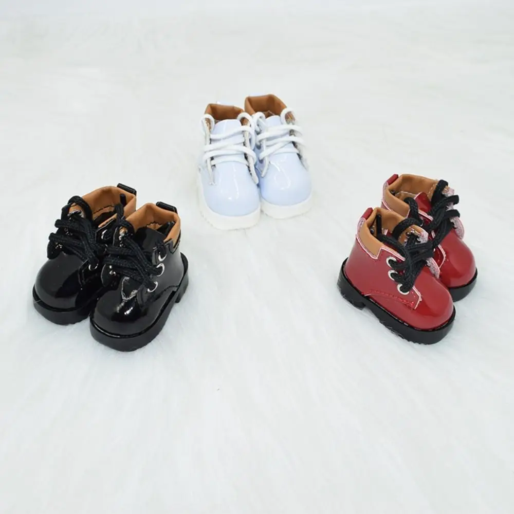 1 pair Lace-up 30cm Doll Shoes Boots Fashion PU Leather 1/6 BJD Shoe Lovely Cute Mini Boot Toy Shoes Kids Gifts