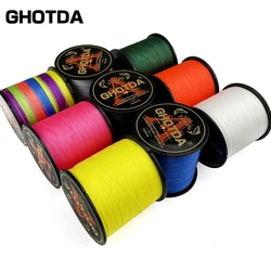 Ghotda 8X Super Strong Braided Fishing Line Multicolor Multifilament Carp Fishing Line 1000m-300m Fishing Gear