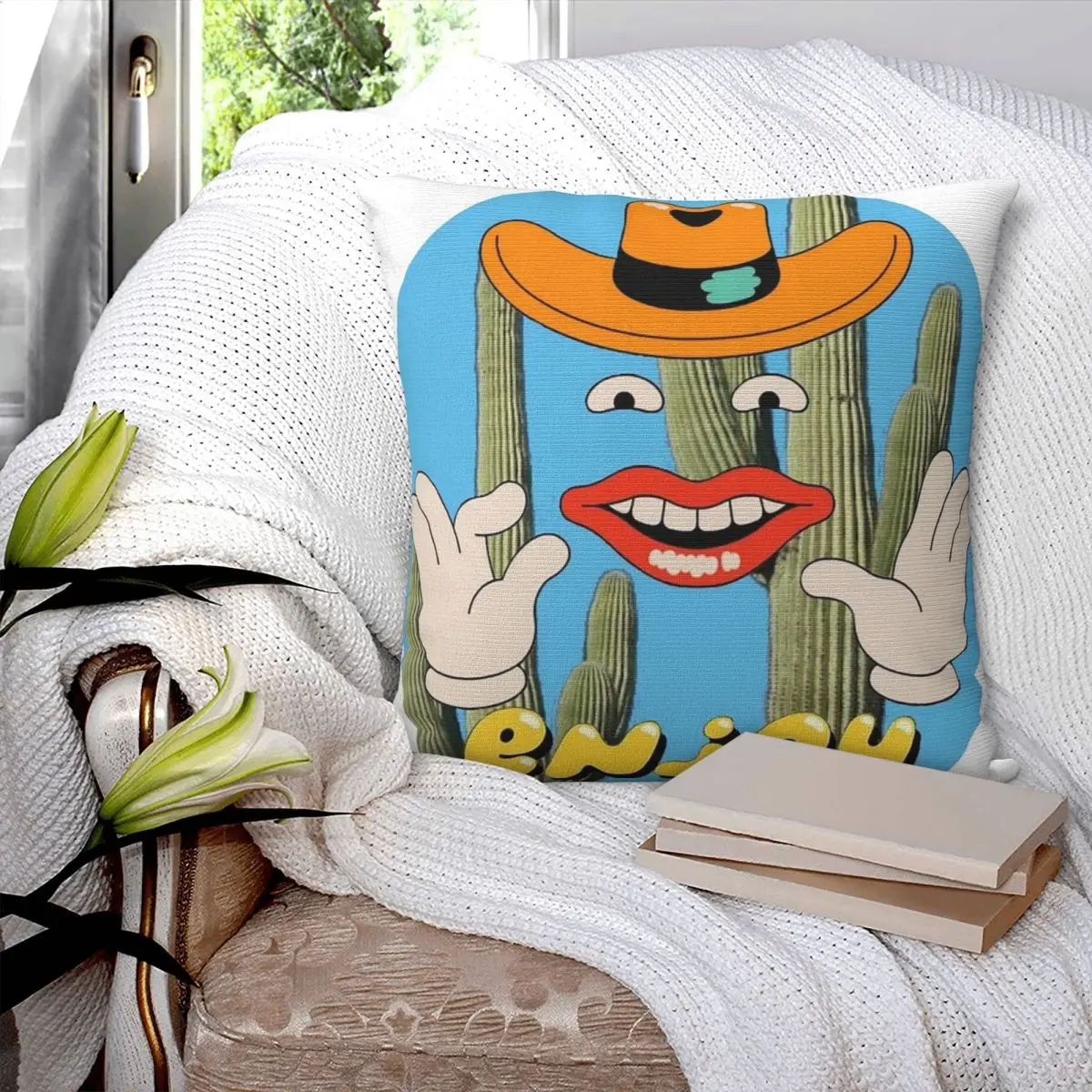 Enjoy!small Car Big Wheels Logo Square Pillowcase Pillow Cover Polyester Cushion Decor Comfort Throw Pillow for Home Car