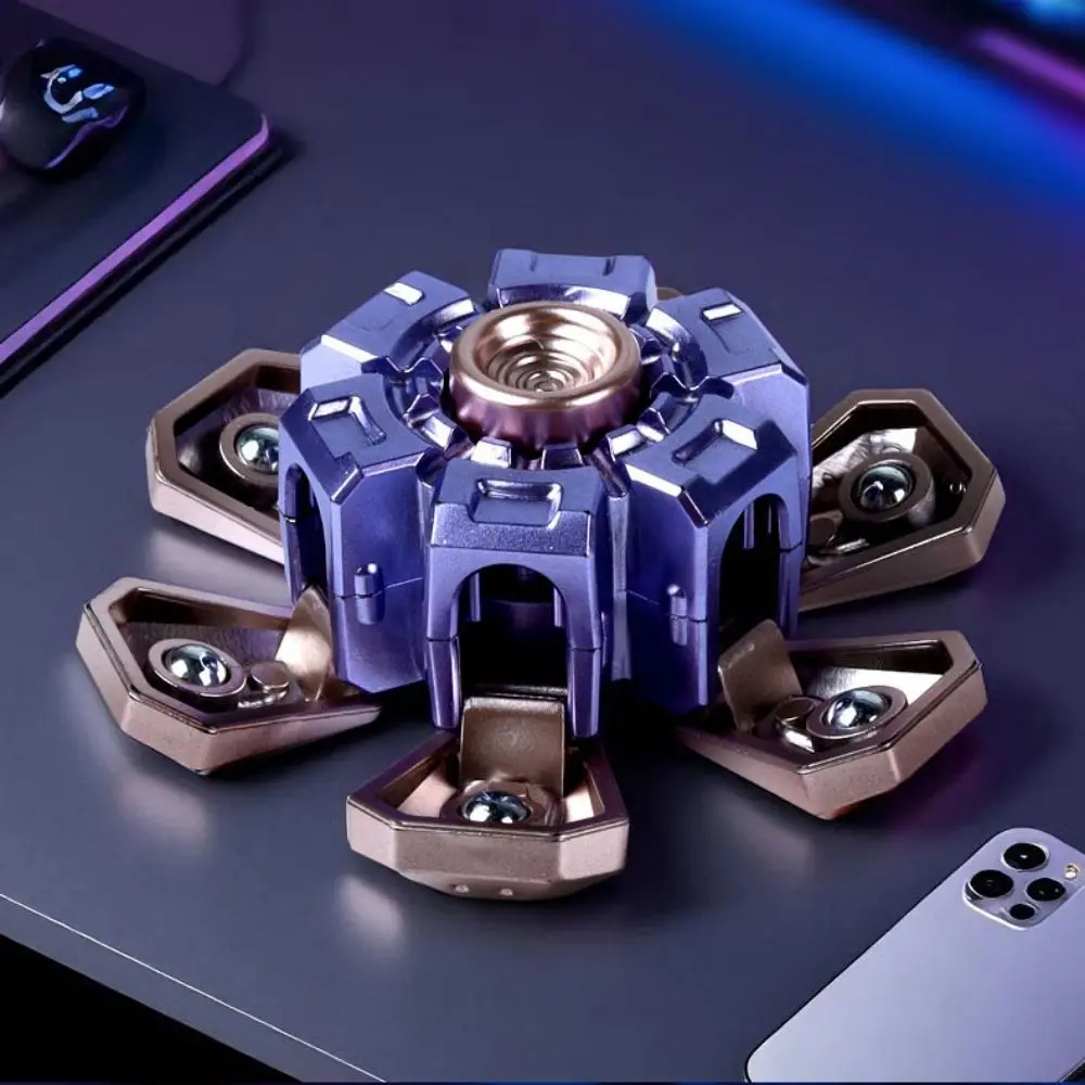 花びら型指先ジャイロメカニカルこま 360 4 個 °   回転ハンドスピナー歯車 PLA 3D 印刷