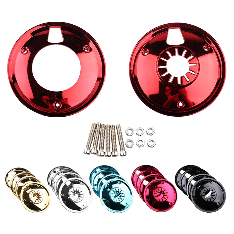 For DIO 50 AF54 AF55 AF24  JOG 50 Vino 5AU Motorcycle Scooter Chrome Wheel Cover 10-Inch Drum Brake Wheel Protective Cover 