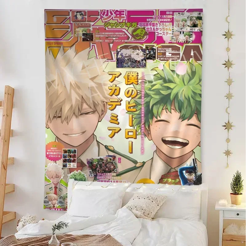 My Hero Academia Kaminari Denki Classic Anime Hanging Bohemian Tapestry for Living Room Home Dorm Decor Japanese Tapestry # 0@