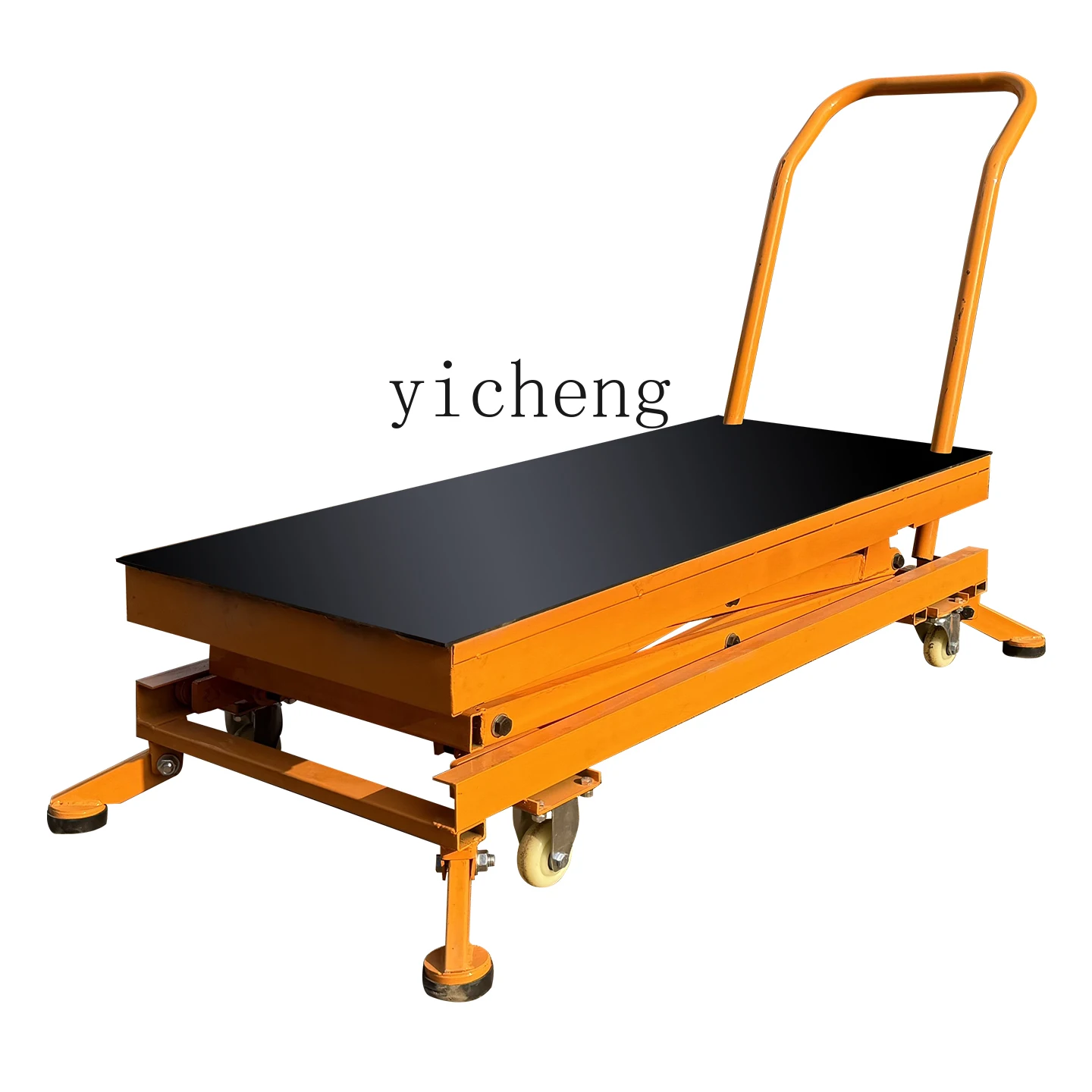 ZZ hydraulic lift stool masonry wall plastering tile foot-pedal folding trolley movable decoration special