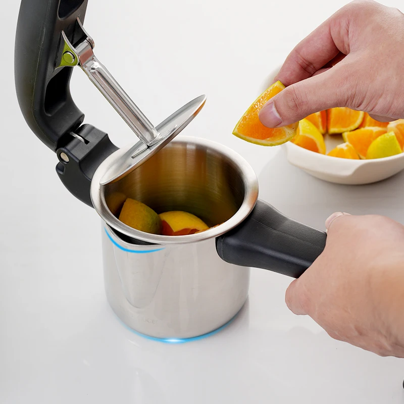 High Efficiency Manual Fruit Vege Juicer 304 Stainless Steel Lemon Juice Maker Metal Juice Extractor Kitchen Tool