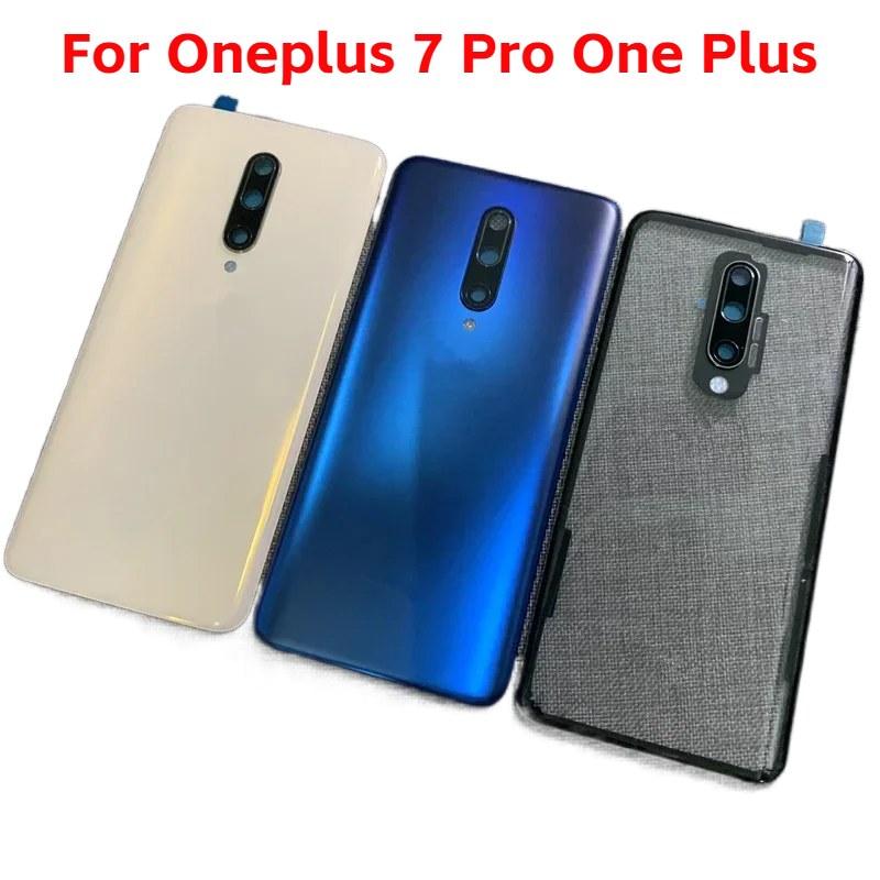 Housing For Oneplus 7 Pro One Plus Battery Back Cover Glass Door Matte Shiny 6.67