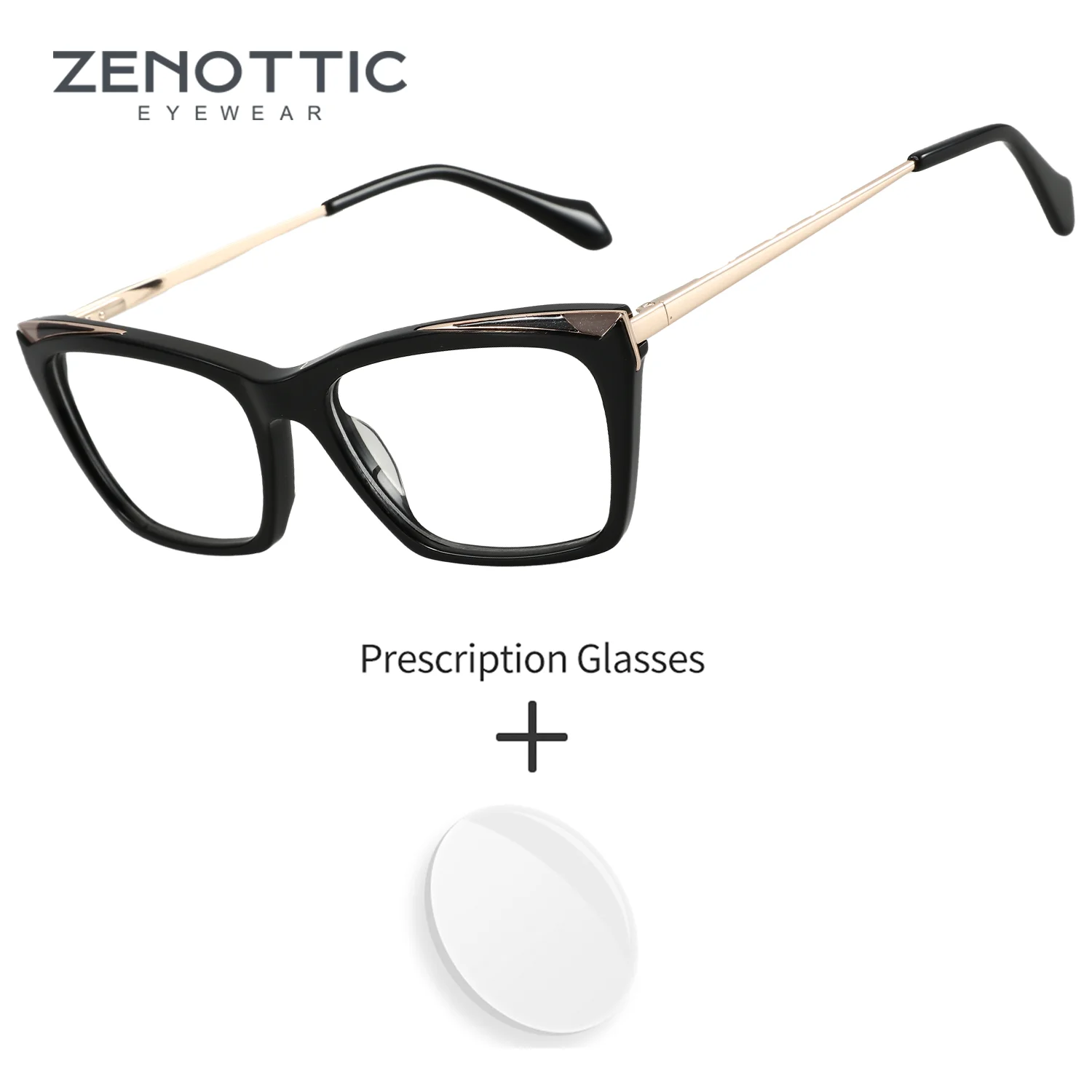 

ZENOTTIC бабочка ацетат на заказ очки по рецепту минус мультифокальные дафокальные очки женские прозрачные очки