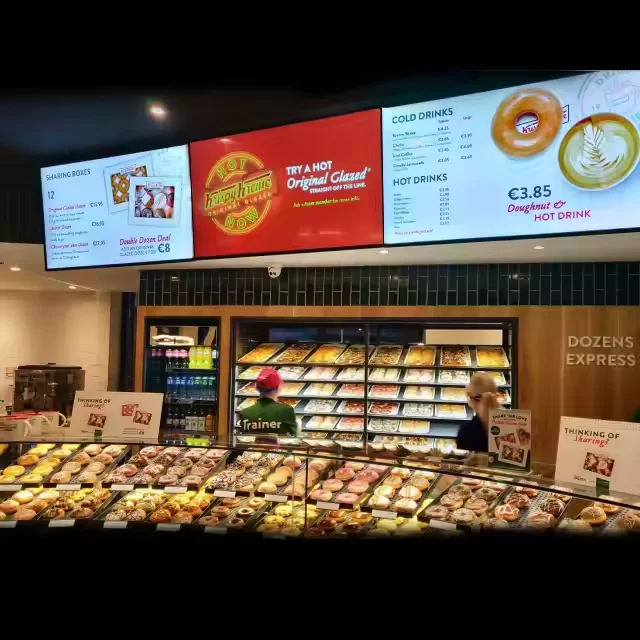 43-Inch Indoor LCD Advertising Screen Digital Signage Ads Player for Shopping Malls Indoor Menu Board Window