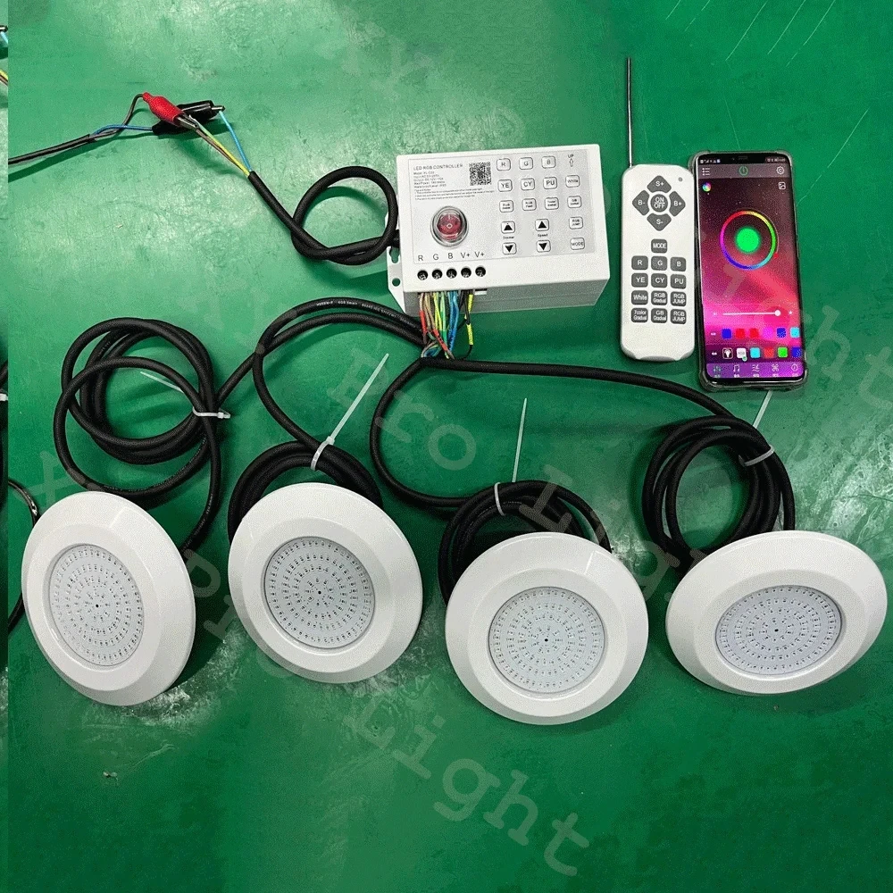 Imagem -06 - Luz Subaquática Led Rgb Lâmpada Exterior e Interior Refletor de Paisagem Pond Light Controle de Aplicativo Bluetooth Dc12v 12w