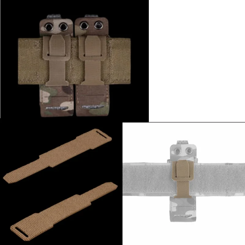 

Hunting Belt Mount Strap Kit, MOLLE Compatible M-System Fastener Straps, Durable Nylon Mounting Adapter