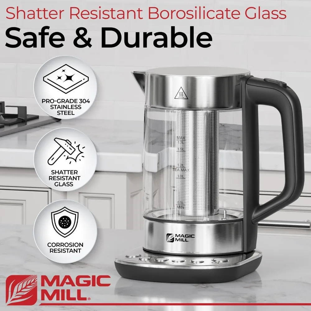 

Electric Kettle with tea Infuser and Temperature Control - Keep Warm Function
