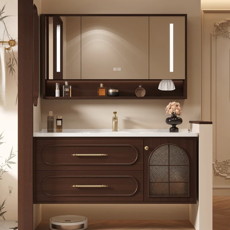 Wall Organizer Bathroom Cabinet Mirror Storage Shelves Accessories Cupboard Decorations Skincare Archivadores Trendy Furniture