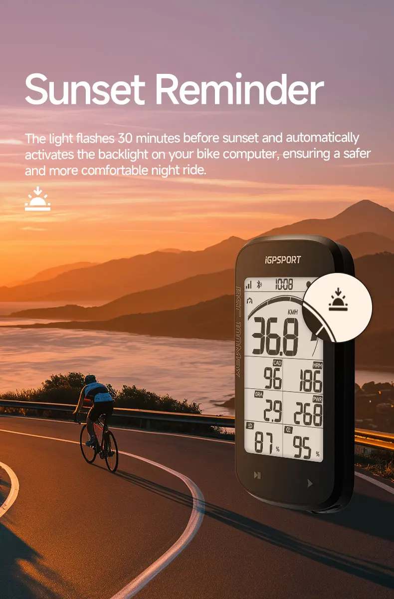 iGPSPORT BSC100Max Fahrradcomputer GPS Fahrradtacho Fahrrad Digitale Stoppuhr Radfahren Kilometerzähler Fahrradcomputer – Detail 14