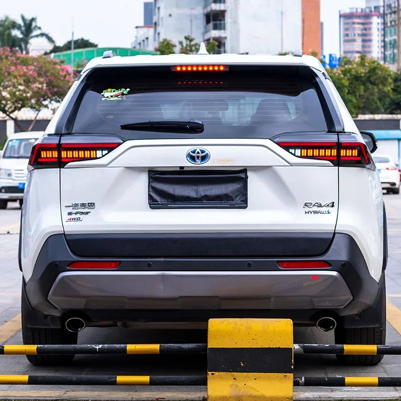トヨタRav4 2019-2023用LEDテールライト,ダイナミックターンシグナル付きリアブレーキランプ