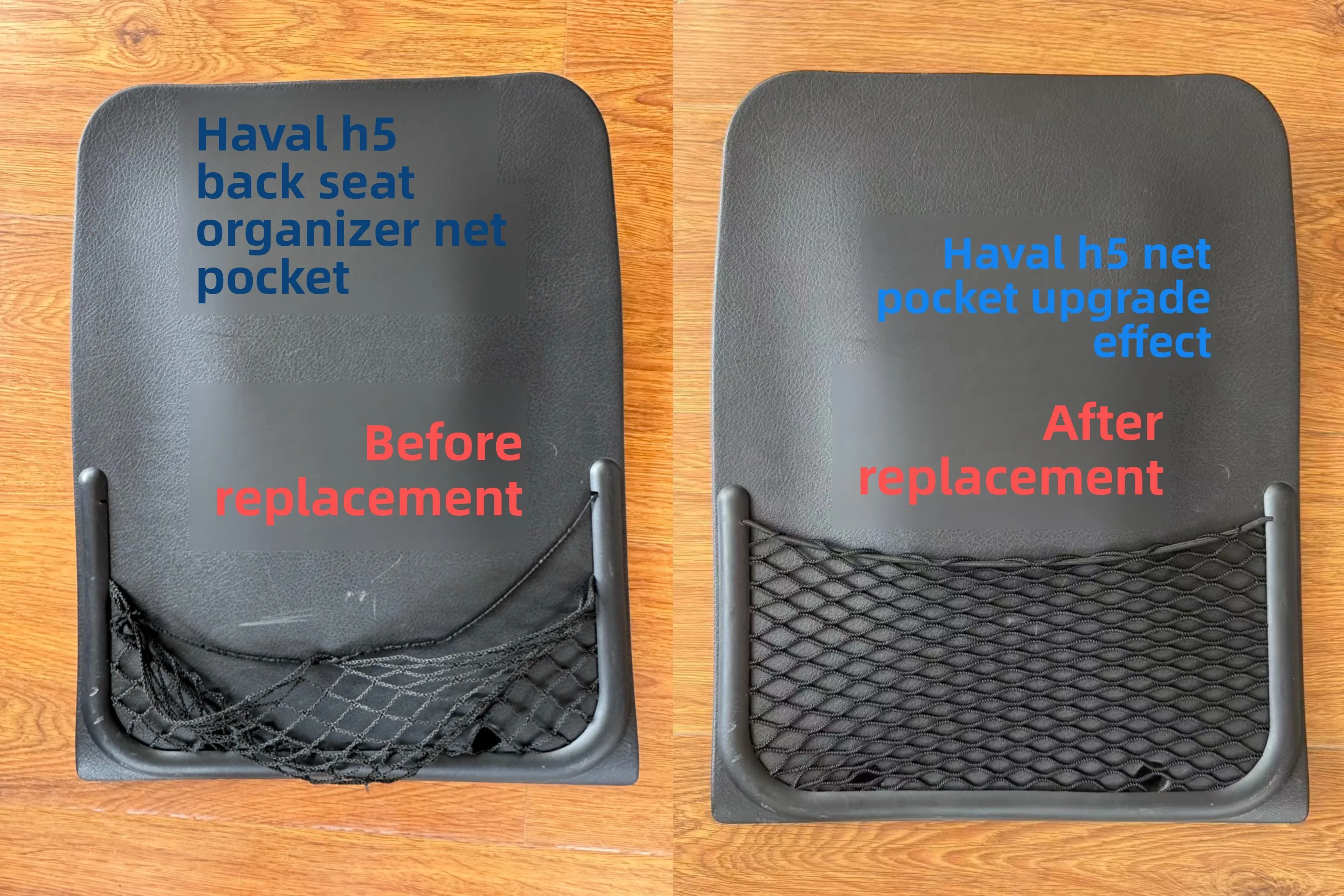 For HAVAL H5 High-elasticity net bag for seat back board