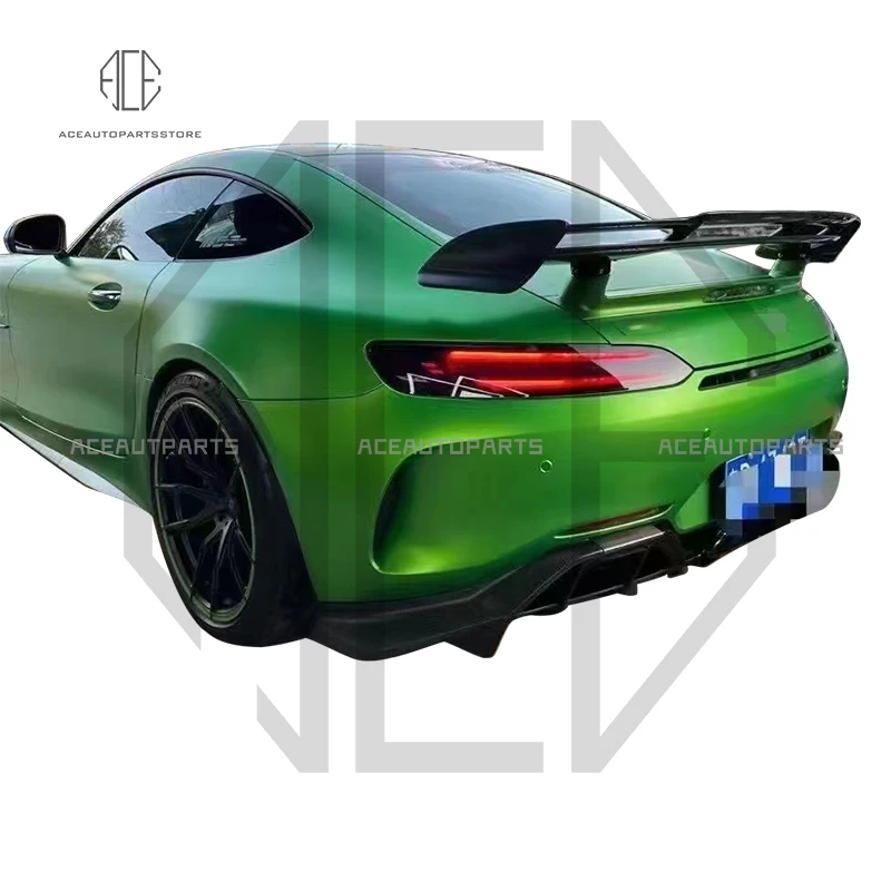 

FOR Mercedes Benz GT GTS GTR AMG Coupe 2015+ high quality Carbon Fiber Rear Roof Spoiler Wing Trunk Lip Boot Cover Car Styling