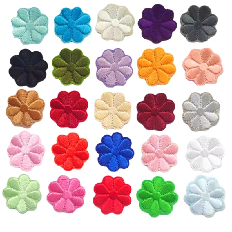 

300pcs/Lot Luxury 5cm Embroidery Patch Plum Blossom Flower Shirt Bag Dress Hat Clothing Decoration Accessory Craft Diy Applique