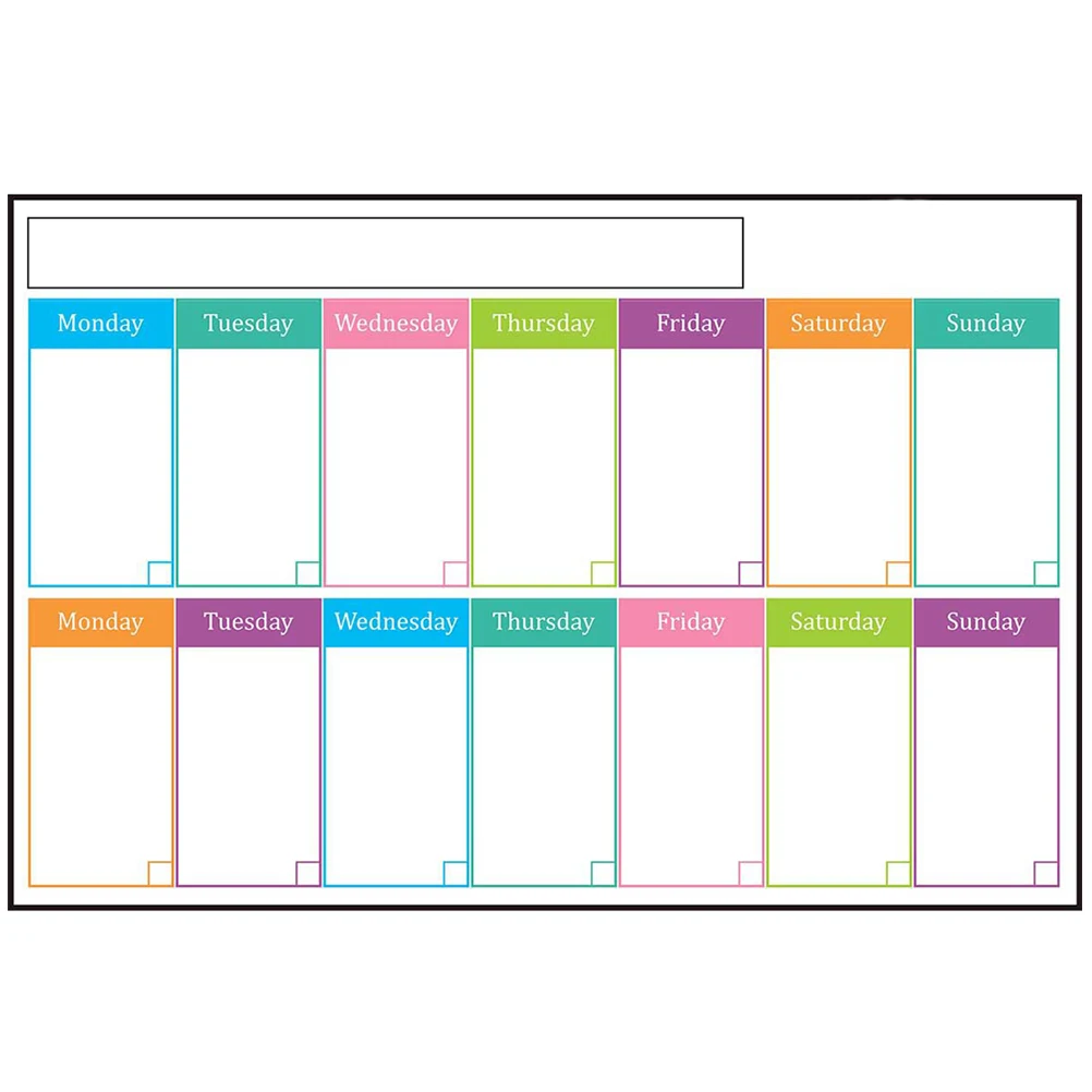 

Weekly Erase Board 30x45cm BBT6004 ZY Adhesive Whiteboard Wall Stickers Home Decor Dry Erase Calendar PVC Note Pads