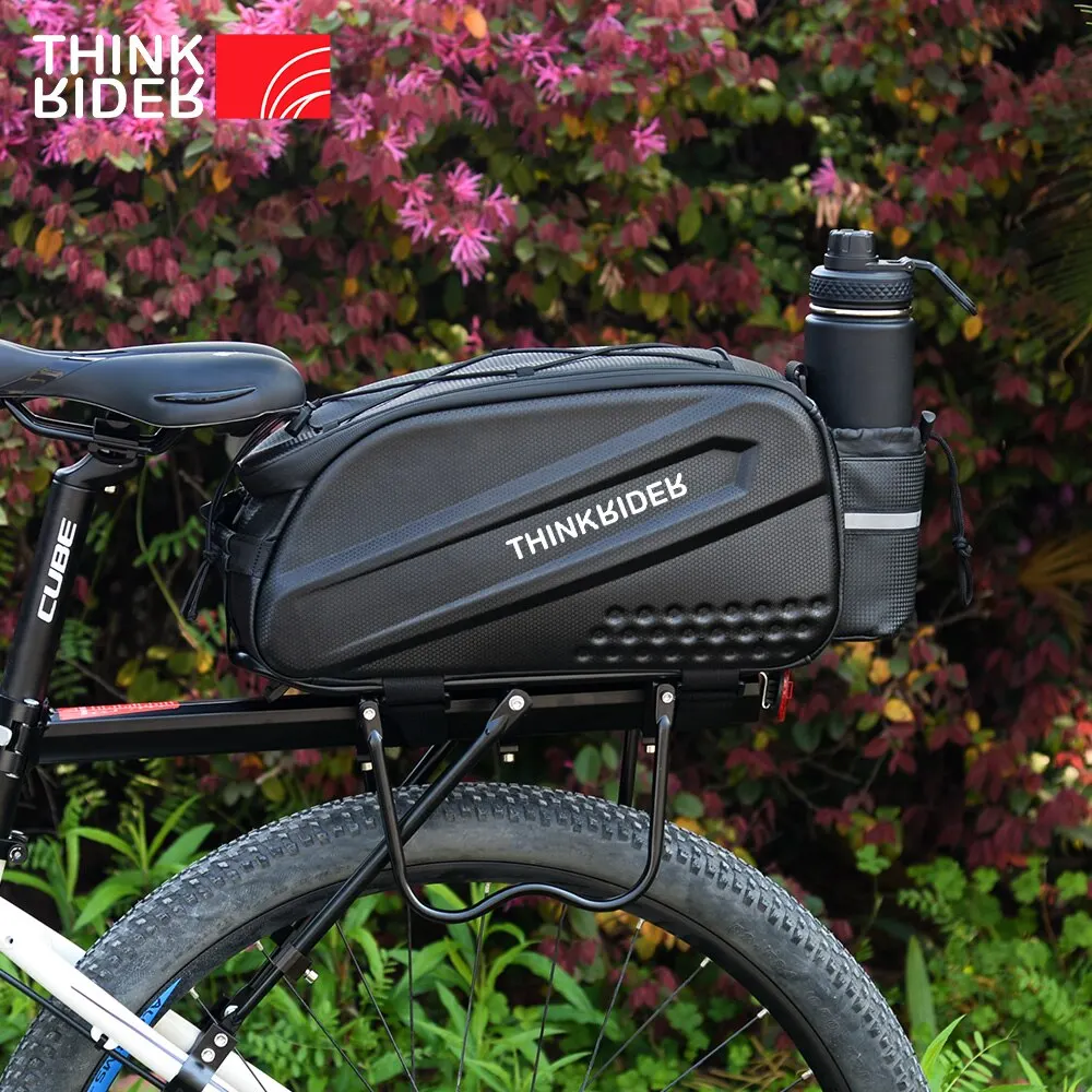 ThinkRider Bicycle Hard Shell Tear Hunch Bag,14L Large Capacity Hunch Bag,Anti-Splash Material,With Rain Cover