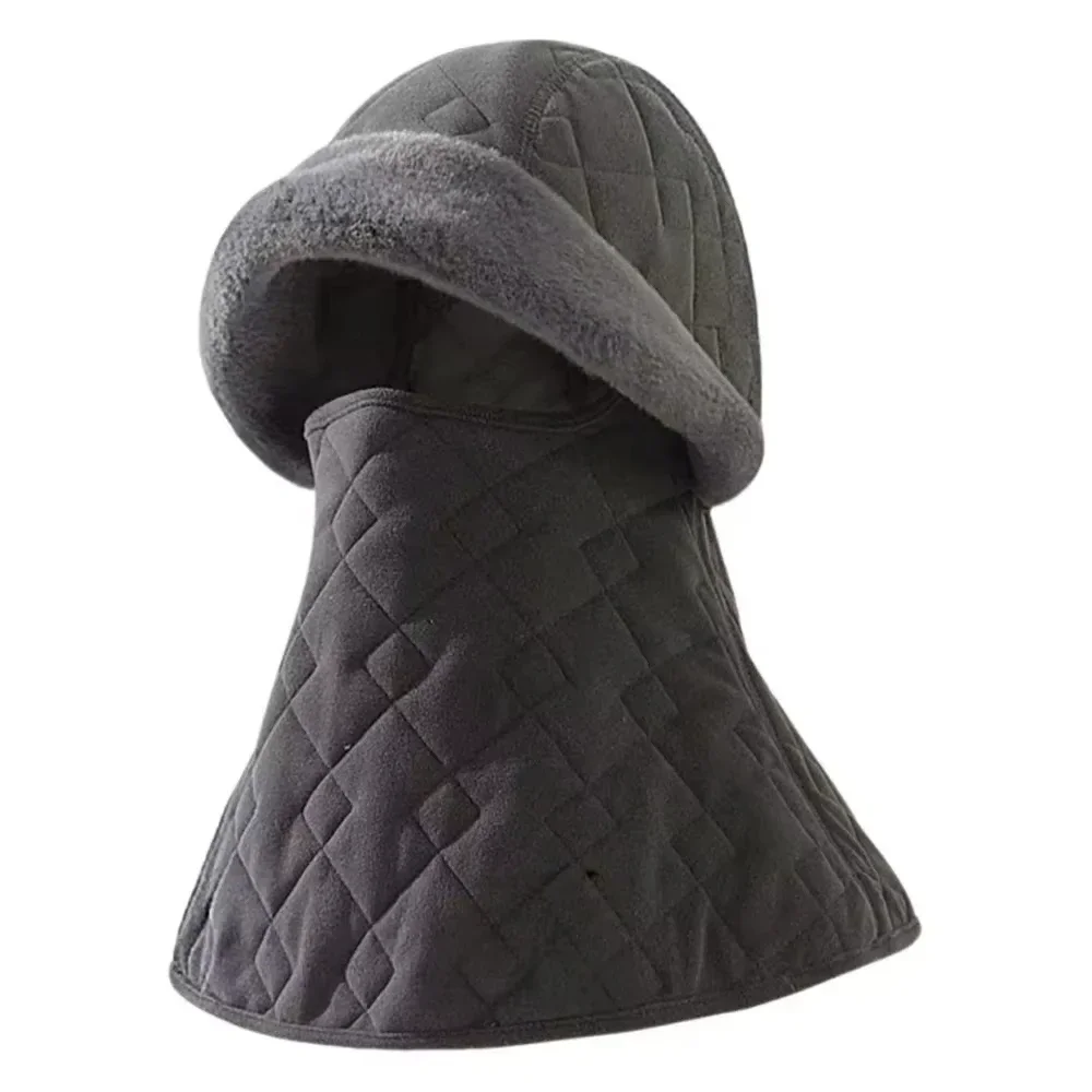 

Winter Cycling Warm Hat with Full Face Neck Coverage Thick Velvet Balaclava Windproof Cold Proof for Outdoor Sports