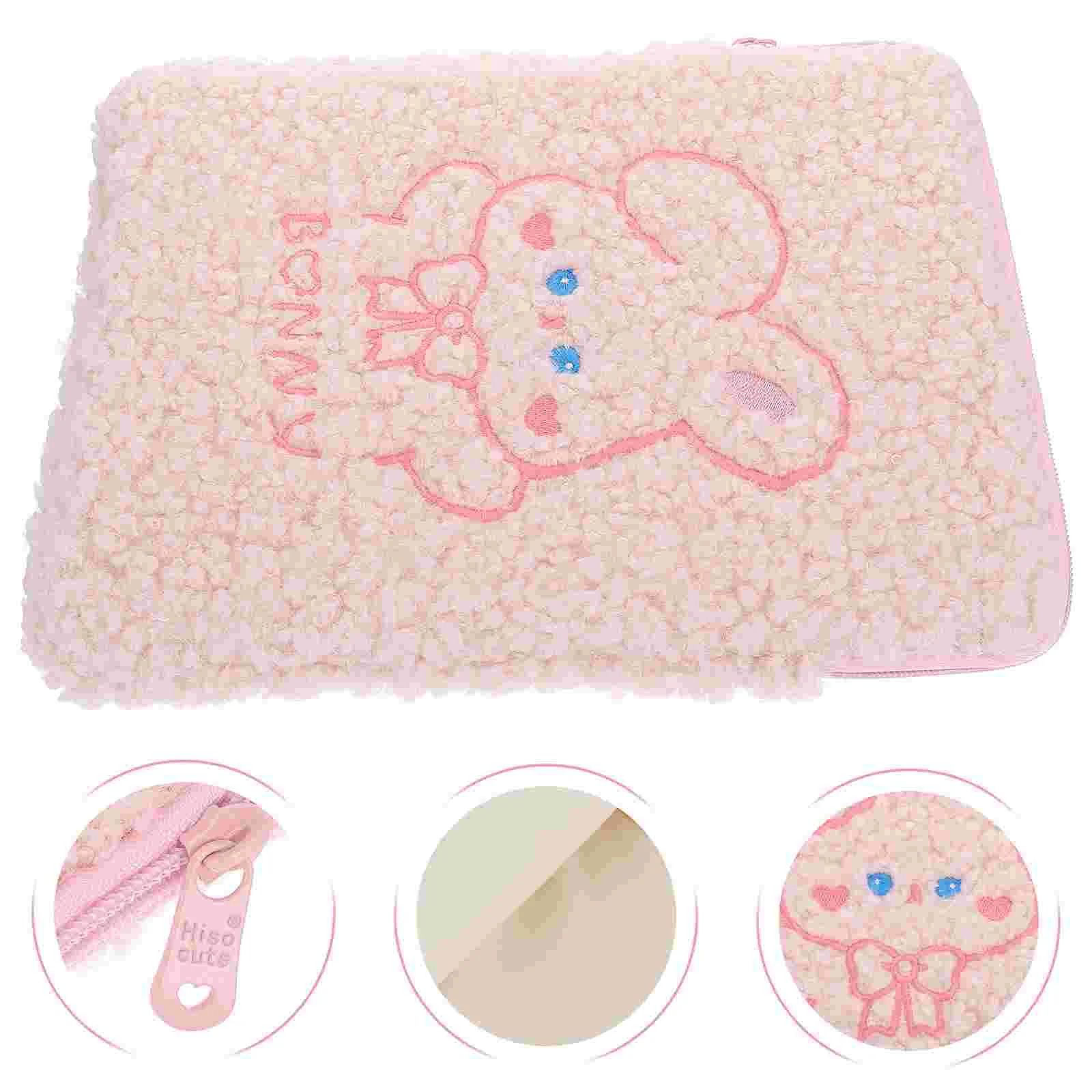 

Kids Tablets Storage Bag Laptop Pouch Cartoon Style Girls Sundries Pink Child