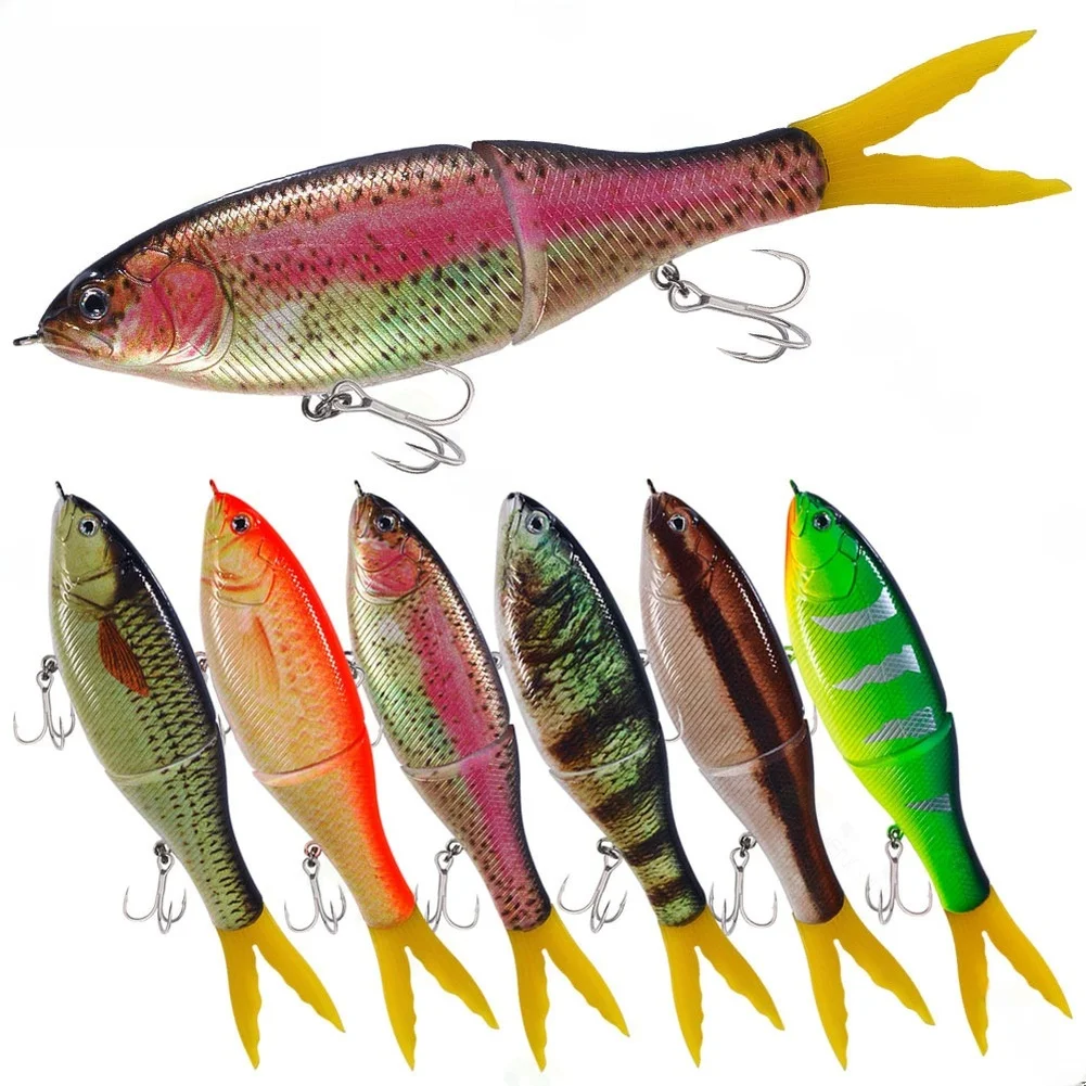 

New 17cm Multi-Jointed Wobble Swimbait-Slow Sinking Fishing Lure Artificial Bait For Bass Trout Snakehead Saltwater Fishing Lure