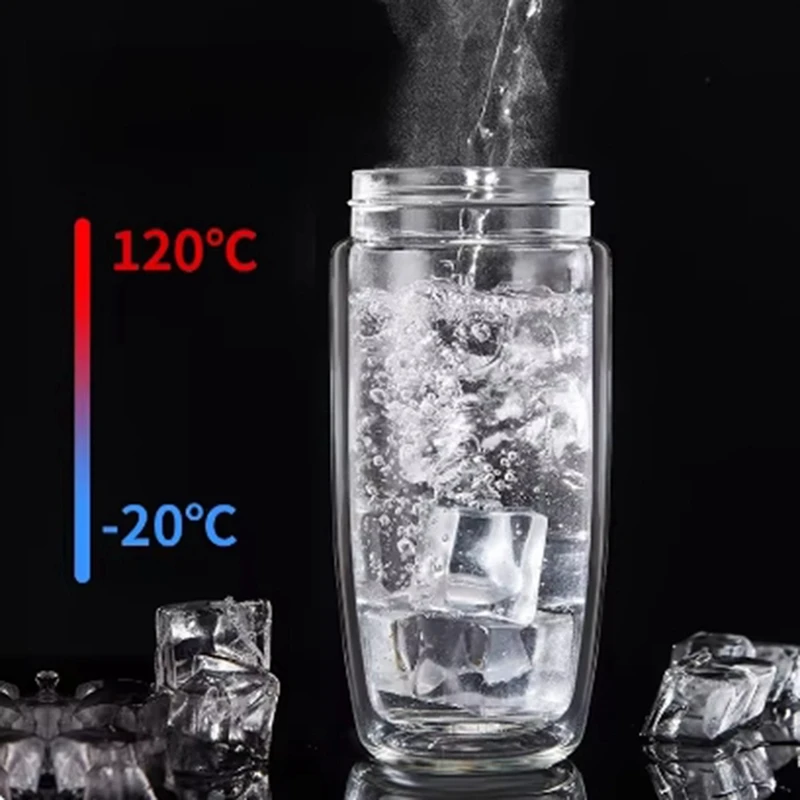 Imagem -05 - Duplo Espessamento Anti-escaldante Copos de Vidro Escritório Separação Magnética Chá Tea Bin Design Impermeável Leakproof Cup