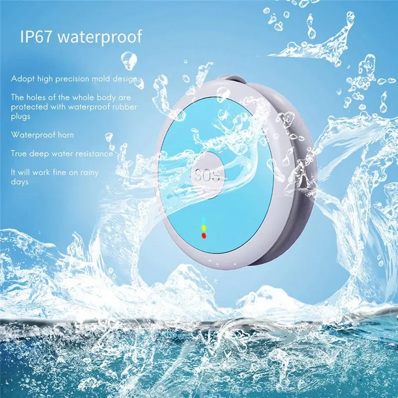 BNVN-4G GPS Locator Personal Emergency Response Alarm Blue ABS+PC Children Kids Safe Locator With Talk Function For Elderly Chil