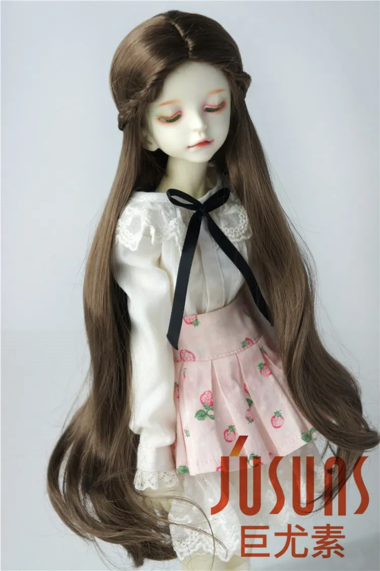 

JD539 1/6 1/4 1/3 Длинный кудрявый парик из синтетического мохера для кукол BJD, размеры 6-7 дюймов, 7-8 дюймов, 8-9 дюймов, 9-10 дюймов, волосы для кукол, аксессуары для кукол