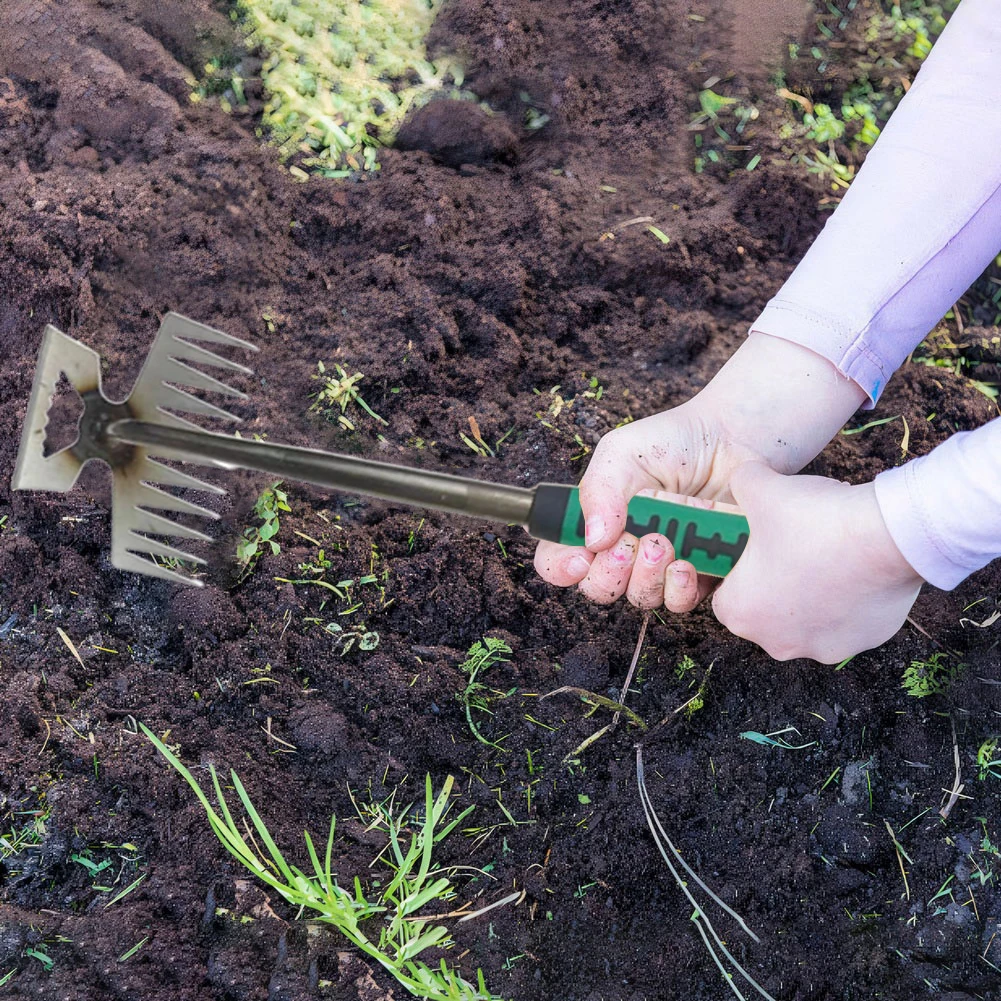 Imagem -03 - Jardinagem Ferramenta Mão Weeder Multifuncional Removedor de Ervas Daninhas Grass Root Remoção Ferramenta para Quintal e Pátio 11 Tines