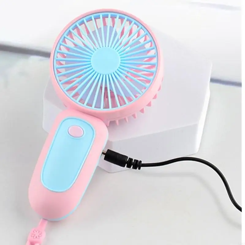 Phim hoạt hình Quạt làm mát không khí cầm tay mini động cho du lịch ngoài trời USB có thể sạc lại máy tính không khí máy tính