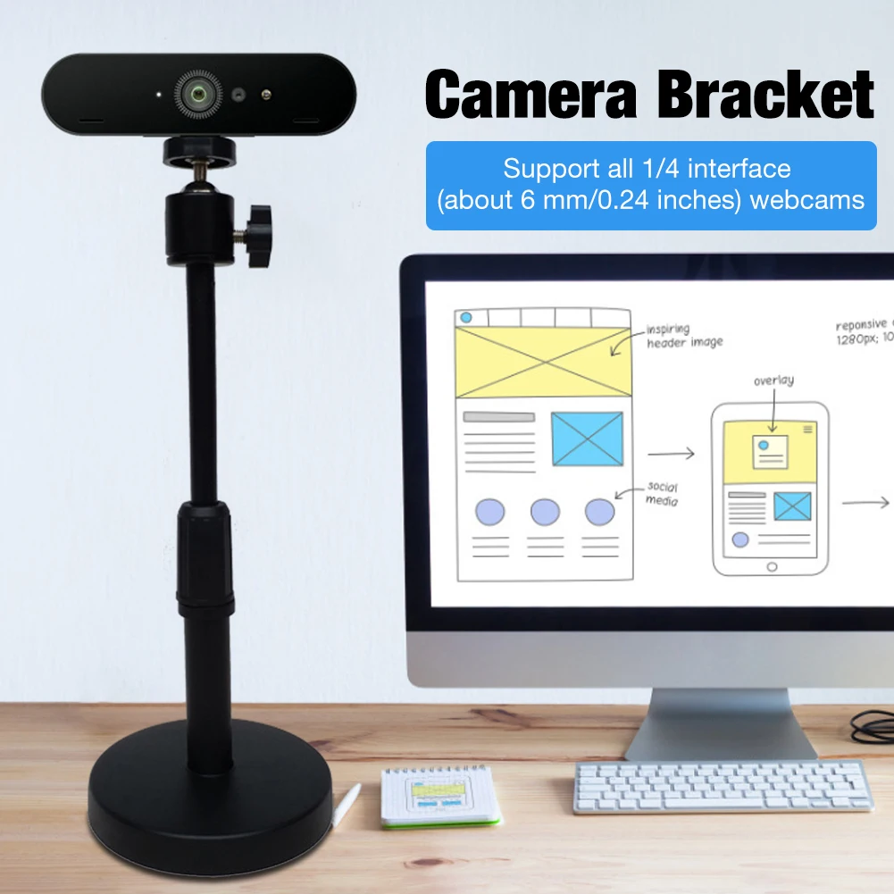 Camera Bracket Lifting Video Stand Multi-purpose Portable Holder For Brio 4K C925e C922x C922 C930e C930 C920 C615