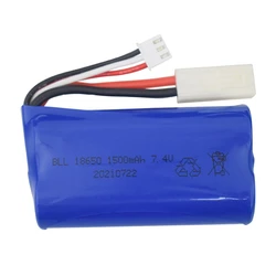 Batteria Lipo 7.4V 1500Mah per FT009 FX067C HQ955 948 K959 HJ817 816 pezzi di ricambio per motoscafo RC sostituire accessori