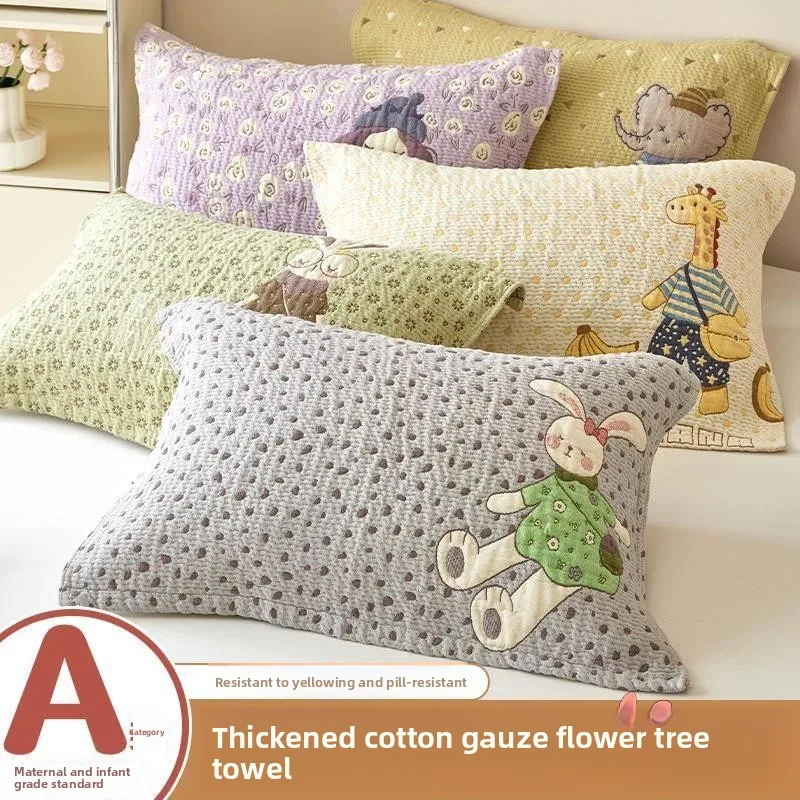 

Наволочка из чистого хлопкового муслина: мягкая, дышащая, впитывающая пот, всесезонная, для взрослых и детей, для домашнего использования