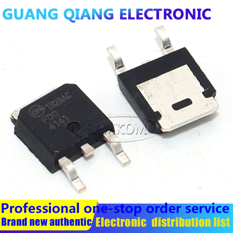 1PCS FDD4141 MOSFET P-CH 40V 10.8A/50A DPAK