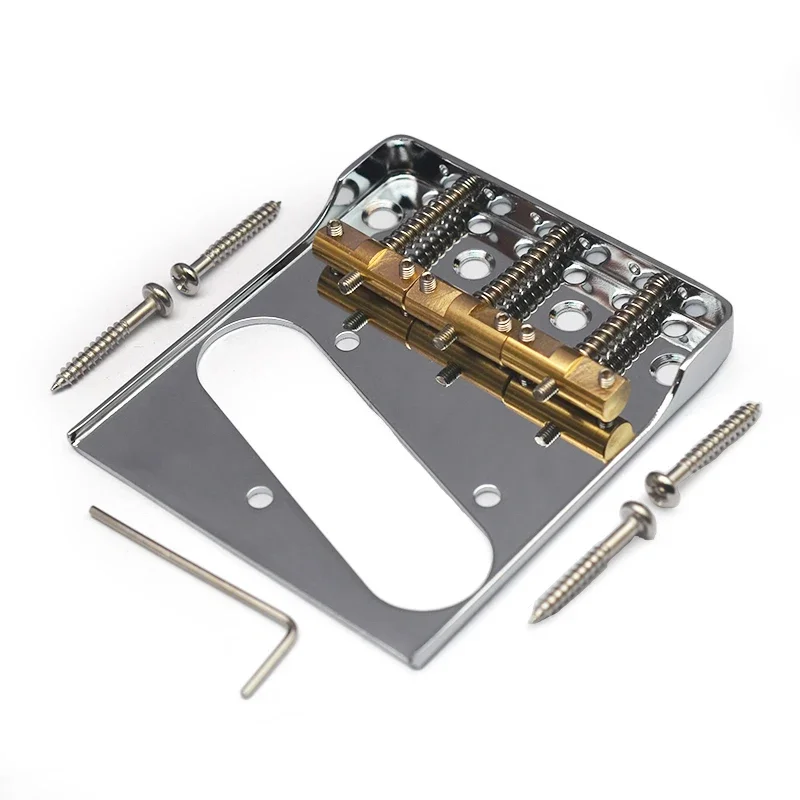 

Dual Load Guitar Bridge with Cut-down Sides w/Compensated Brass Saddles for TL Guitar