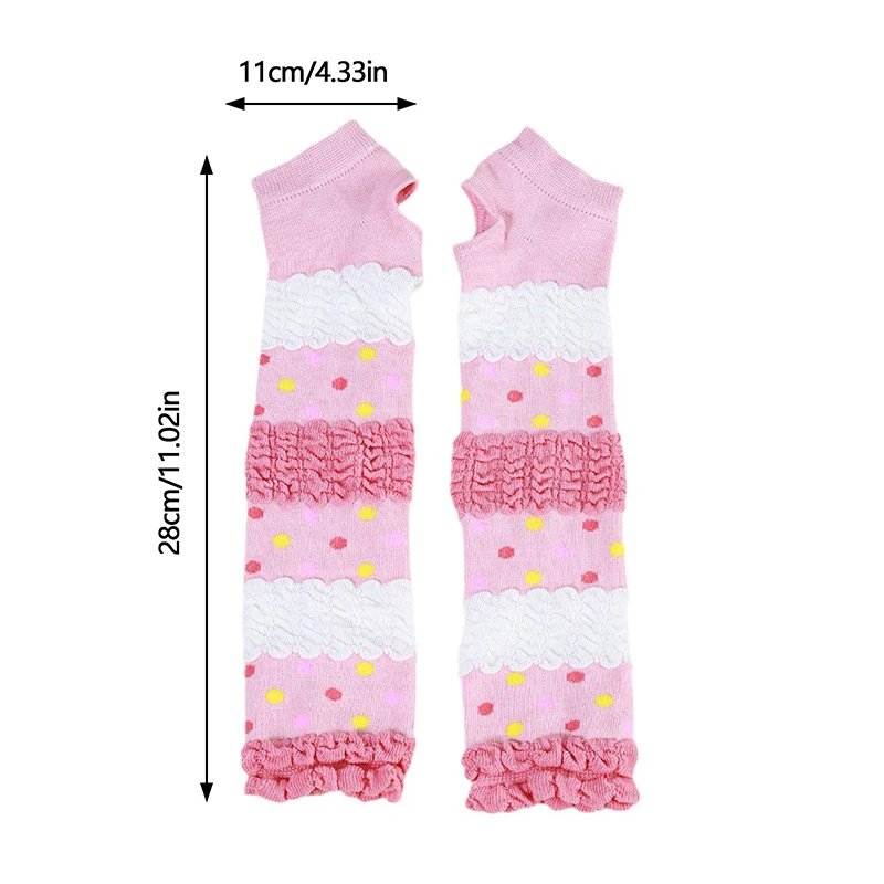 Long Lace Hollow-Out Fingerless Gloves Sun Protection Sleeves Mesh Lace Cycling Cute Accessories Bare Finger Gloves