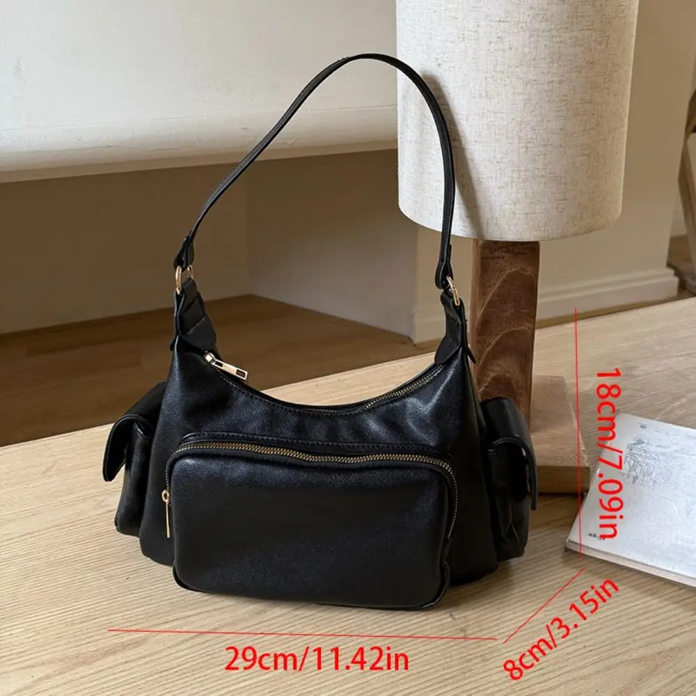 Borsa a tracolla retrò portatile Y2K Spicy Girl Fashion Hobo Bag Borsa per ascelle coreana Streetwear