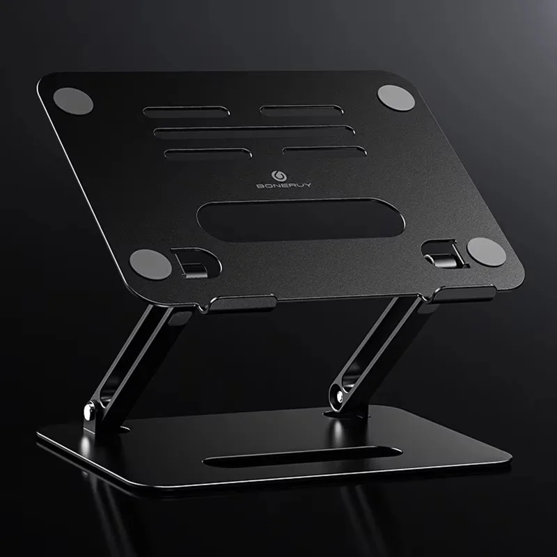 Folding Double-layer Heightened Neck Protector Storage Aluminum Alloy Notebook Stand Computer Stand New Portable Laptop Desk