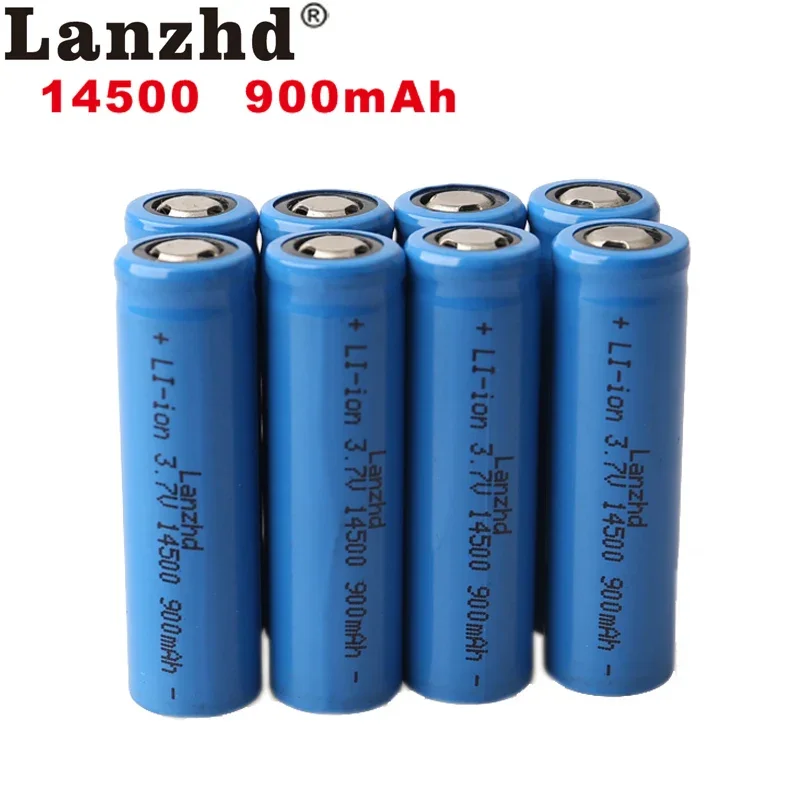 12pcs 14500 900mAh 3.7V Li-ion Rechargeable Batteries AA Battery Lithium Li ion Cell for Led Flashlight Headlamps Torch Mouse