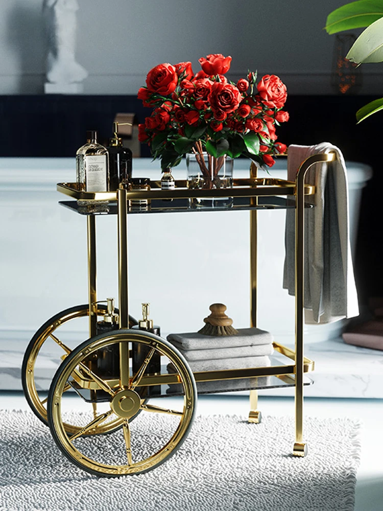 Nordic dining carts, commercial and household restaurants, mobile small carts, hotels, clubs, high-end wine sailor carts