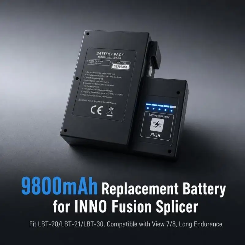 LBT-20 LBT-21 LBT-30 Replacement Battery 11.1V 9800mAh For INNO View 7 View 8 Optical Fiber Fusion Splicer