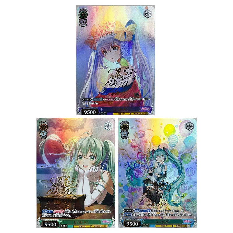 อะนิเมะเทพธิดา Story DIY ACG Weiss Schwarz การหักเหโต๊ะเกมสะสมการ์ด Hatsune Miku ของเล่นเด็กของขวัญวันเกิด