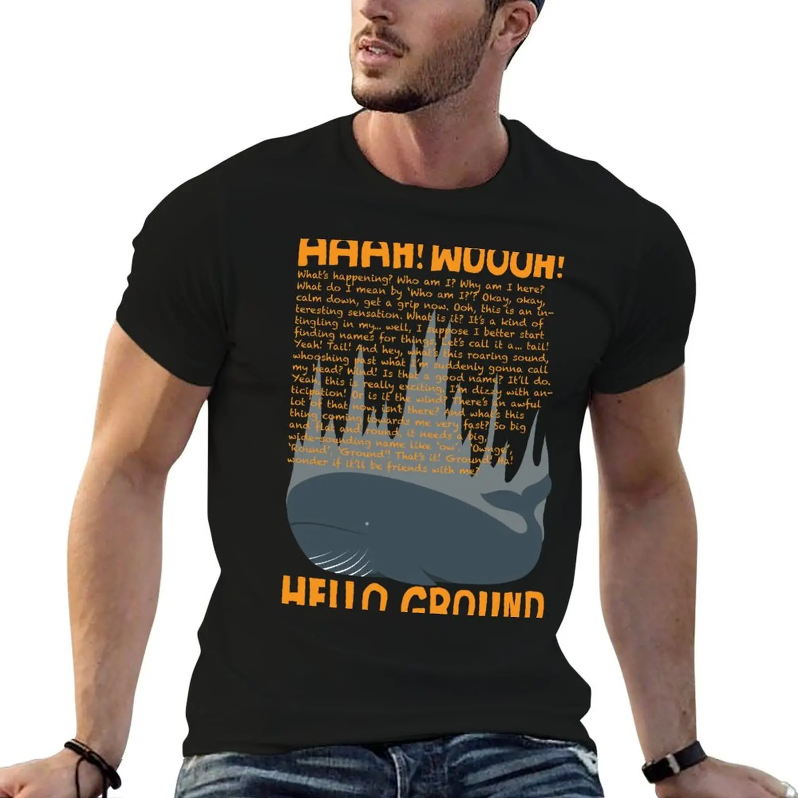

Hello Ground! T-Shirt t shirts for man pack cotton man t shirt graphic men t shirt cotton 100% T-shirt
