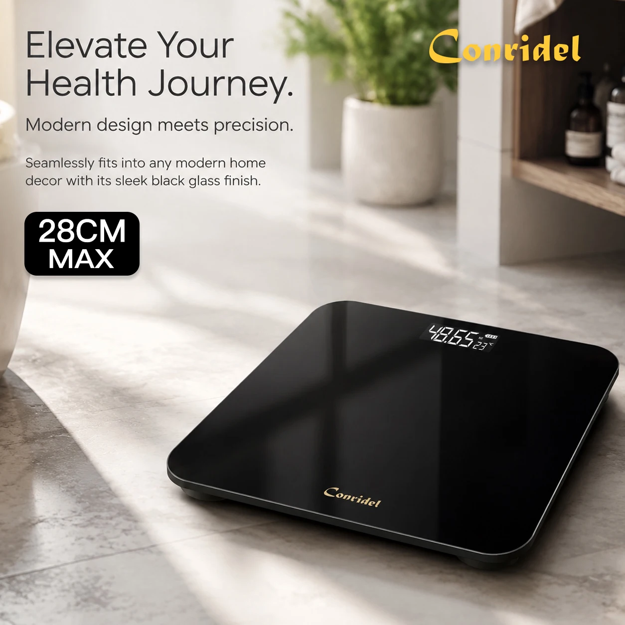 28CM MAX180kg Weight Loss Weighing Device LED Display Weight Scale USB Charging Precision Electronic Scale for Home Office Adult