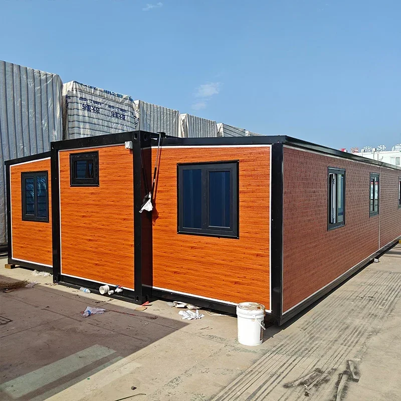 Portable Prefab Tiny Homes - Waterproof Expandable Container House, 20ft & 40ft Modern Foldable Living Villa